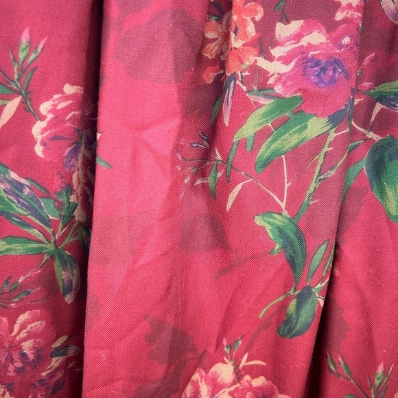 Abercrombie & Fitch Floral Maxi Skirt - Red and Green - Picture 2 of 10